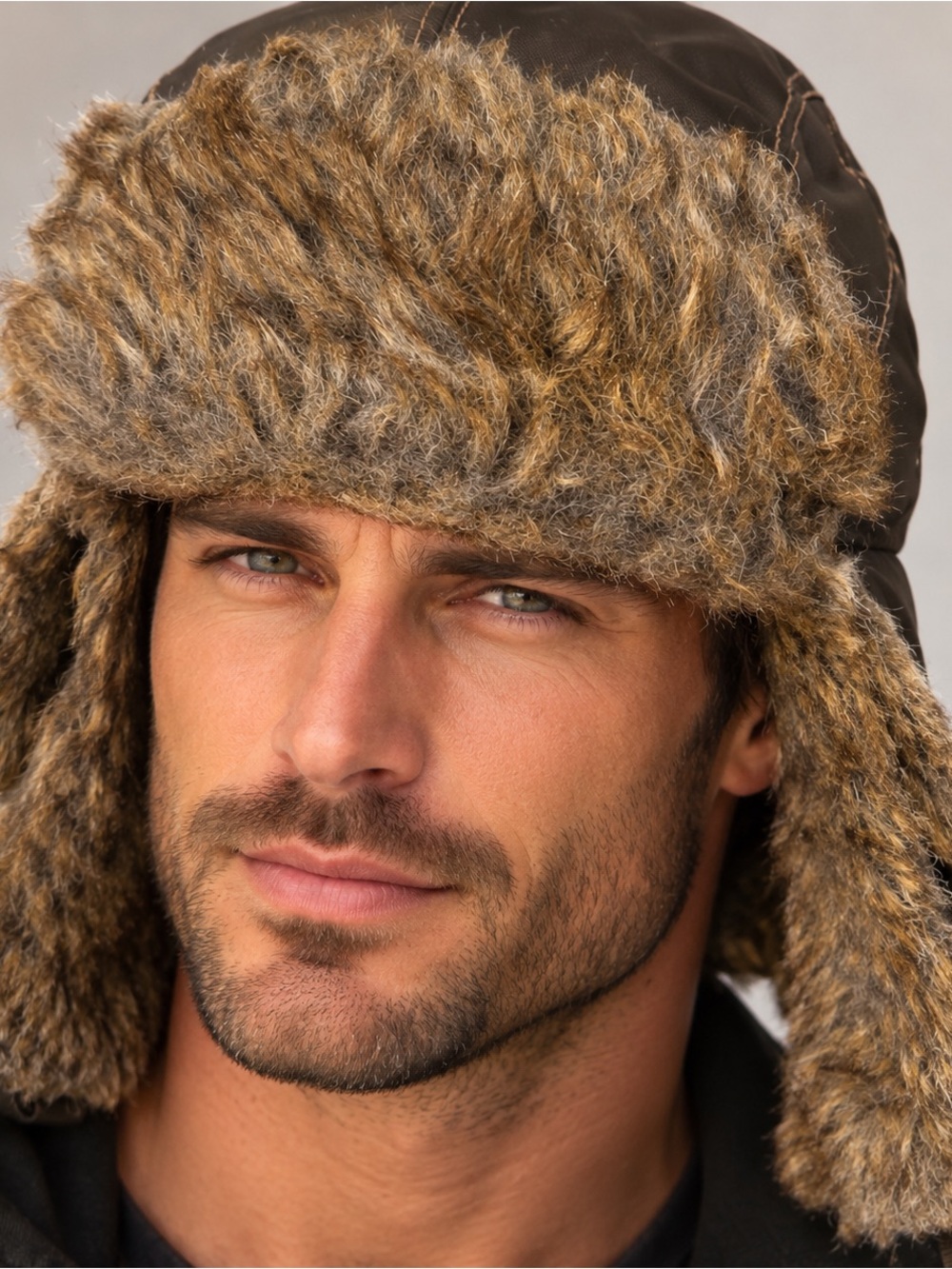 Source Unknown Faux Fur Trapper Hat - Brown